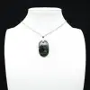 Pendentif de jaspe kambamba de forme ovale - 2