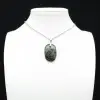 Pendentif de jaspe kambamba de forme ovale - 0
