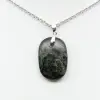 Pendentif de jaspe kambamba de forme ovale - 1