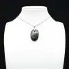 Pendentif de jaspe kambamba de forme ovale - 2