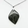 Pendentif de jaspe kambamba en forme de feuille - 1
