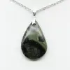 Pendentif de jaspe kambamba en forme de goutte - 1
