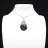 Pendentif de jaspe kambamba en forme de goutte