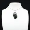 Pendentif de jaspe kambamba en forme de flamme - 0