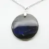 Pendentif rond en labradorite - 1