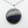Pendentif rond en labradorite - 2