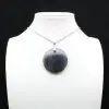 Pendentif rond en labradorite - 5