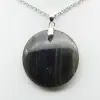 Pendentif rond en labradorite - 2