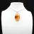 Pendentif en pierre de cornaline