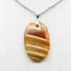 Pendentif en cornaline polie - 1