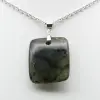 Pendentif carré en labradorite de Madagascar - 2