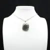 Pendentif carré en labradorite - 0