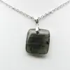 Pendentif carré en labradorite - 1