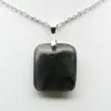 Pendentif carré en labradorite - 1