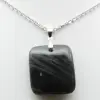 Pendentif carré en labradorite - 1