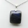 Pendentif carré en pierre de labradorite - 2