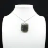 Pendentif carré en labradorite - 7