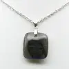 Pendentif carré labradorite - 1