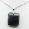 Pendentif carré en labradorite - 1