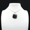 Pendentif carré en labradorite - 9