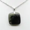 Pendentif carré en labradorite naturelle - 2