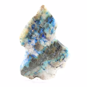Tranche en pierre d’Azurite Malachite authentique pour décoration