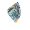 Tranche polie d’Azurite Malachite minéral brut de qualité - 3