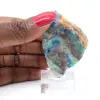 Tranche polie d’Azurite Malachite minéral brut de qualité - 4