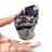 Tranche en pierre de Fluorite Pyrite polie