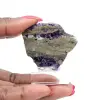 Tranche de Fluorite et Pyrite pour collection minérale - 0