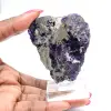Tranche Fluorite Pyrite naturelle idéale pour collection - 0