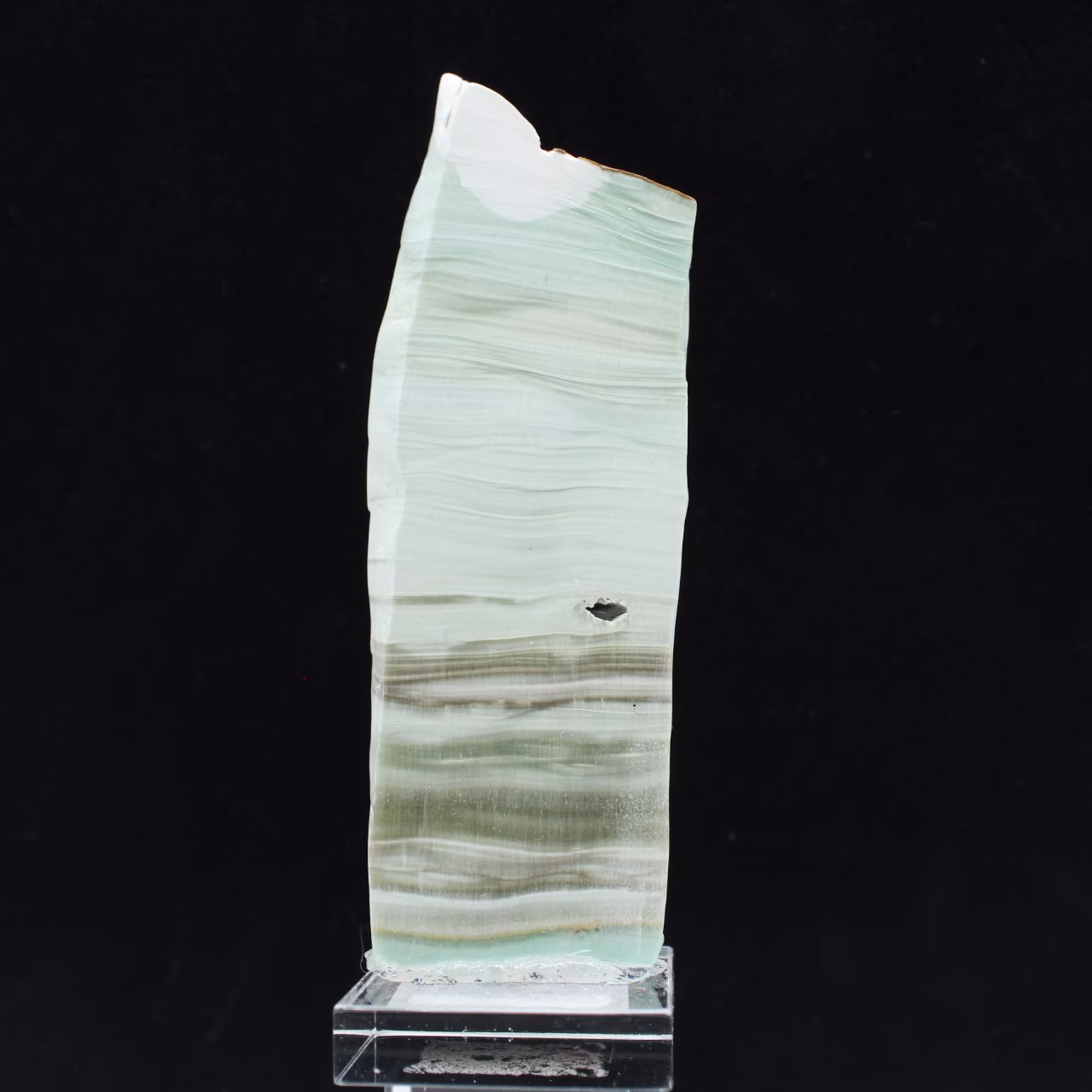 Pierre d’Aragonite verte idéale pour collection