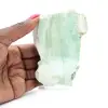 Pierre d’Aragonite verte naturelle en tranche - 4
