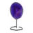 Agate teintée de violet