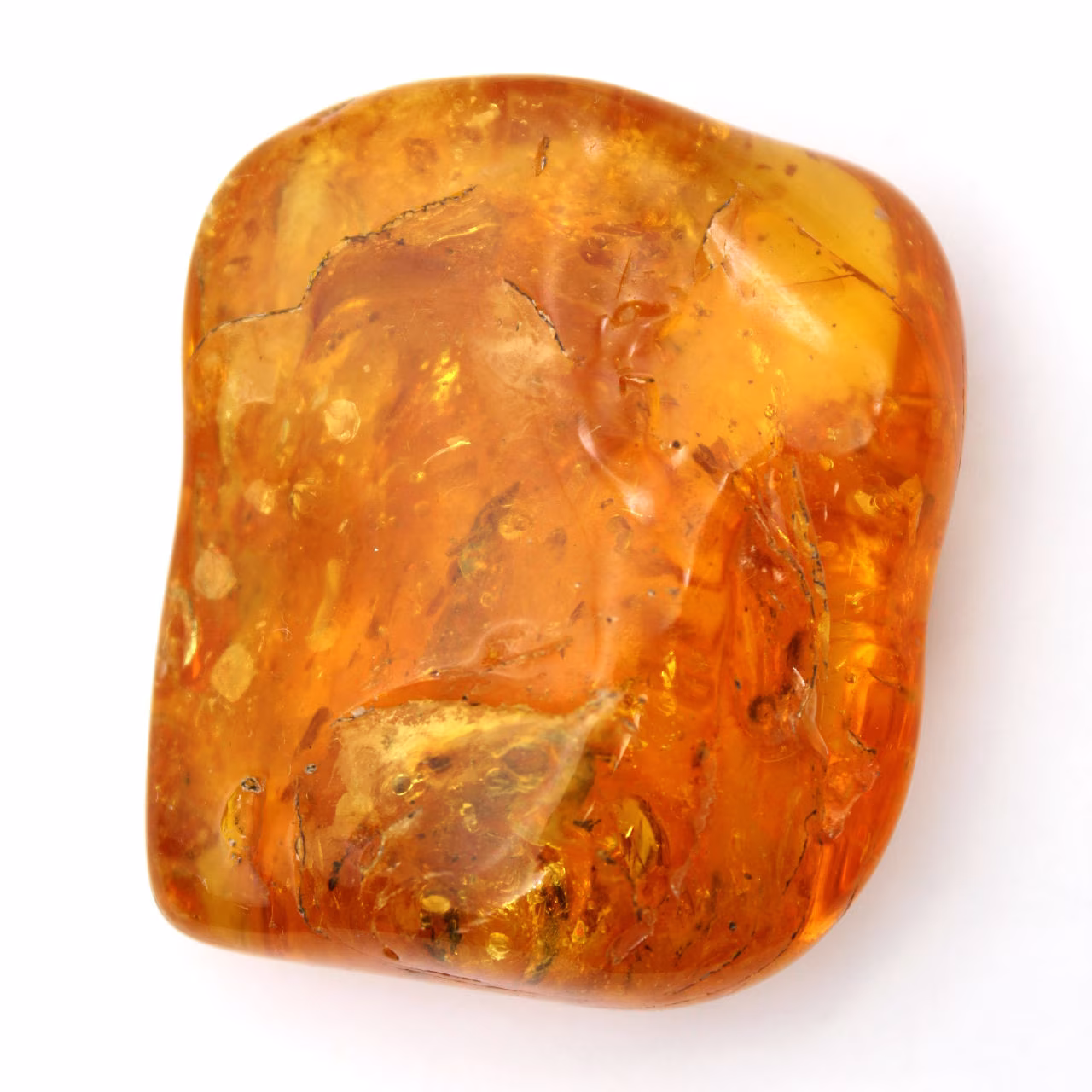 Ambre jaune véritable de Lituanie – Objet Galet Naturel