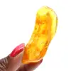 Galet de pierre naturelle Ambre jaune pour spécimen unique - 1
