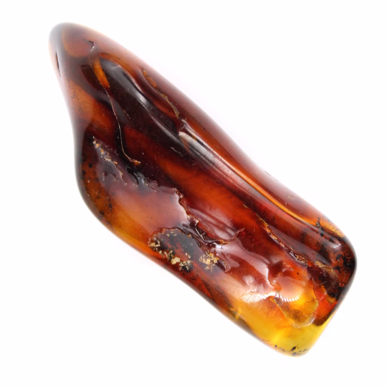 Galet d'Ambre Poli de Lituanie - Objet de Décoration Minérale