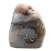 Cornaline polie, grand ornement minéral rouge-orangé, Madagascar - 2