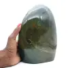 Spécimen Jaspe verte polie, grande pierre décorative, Madagascar - 1