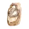 Ornement bois pétrifié tranche polie, pièce de collection, Madagascar - 2