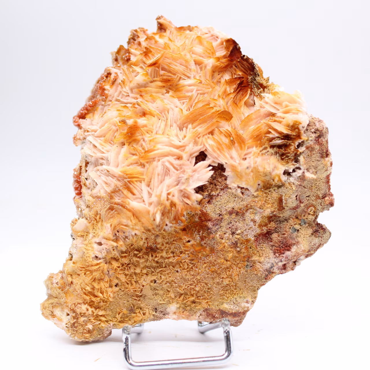 Cristaux de barytine orange du Maroc pour amateurs
