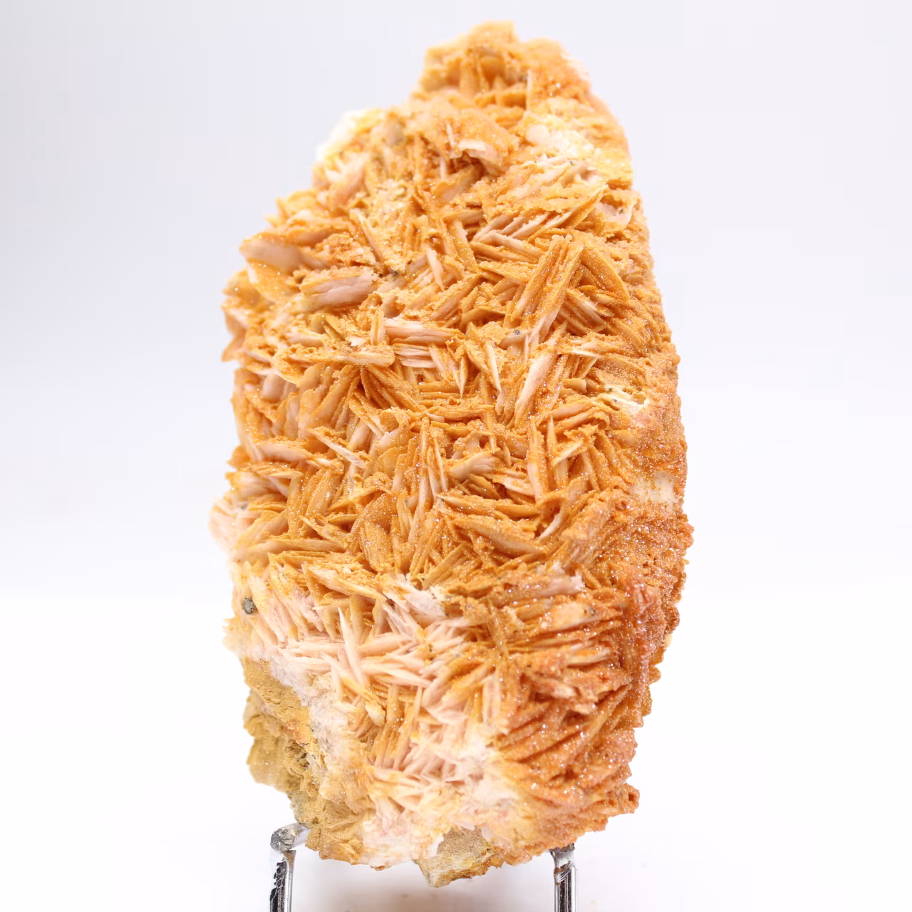 Cristaux naturels de barytine orange marocaine