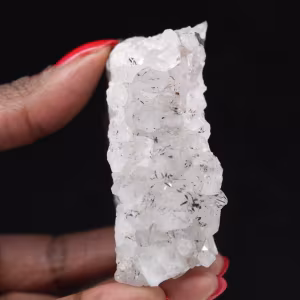 Cristaux Quartz Goethite Maroc, Petite druse de 120g