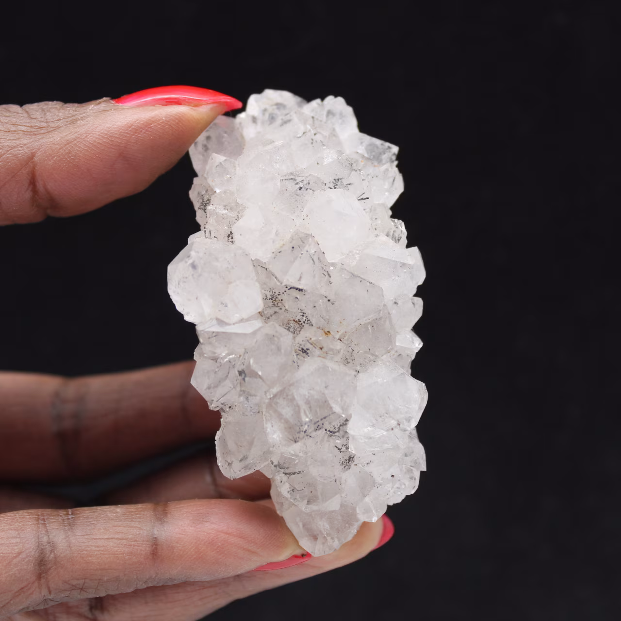 Quartz Goethite, Mini druse de collection Maroc 85g