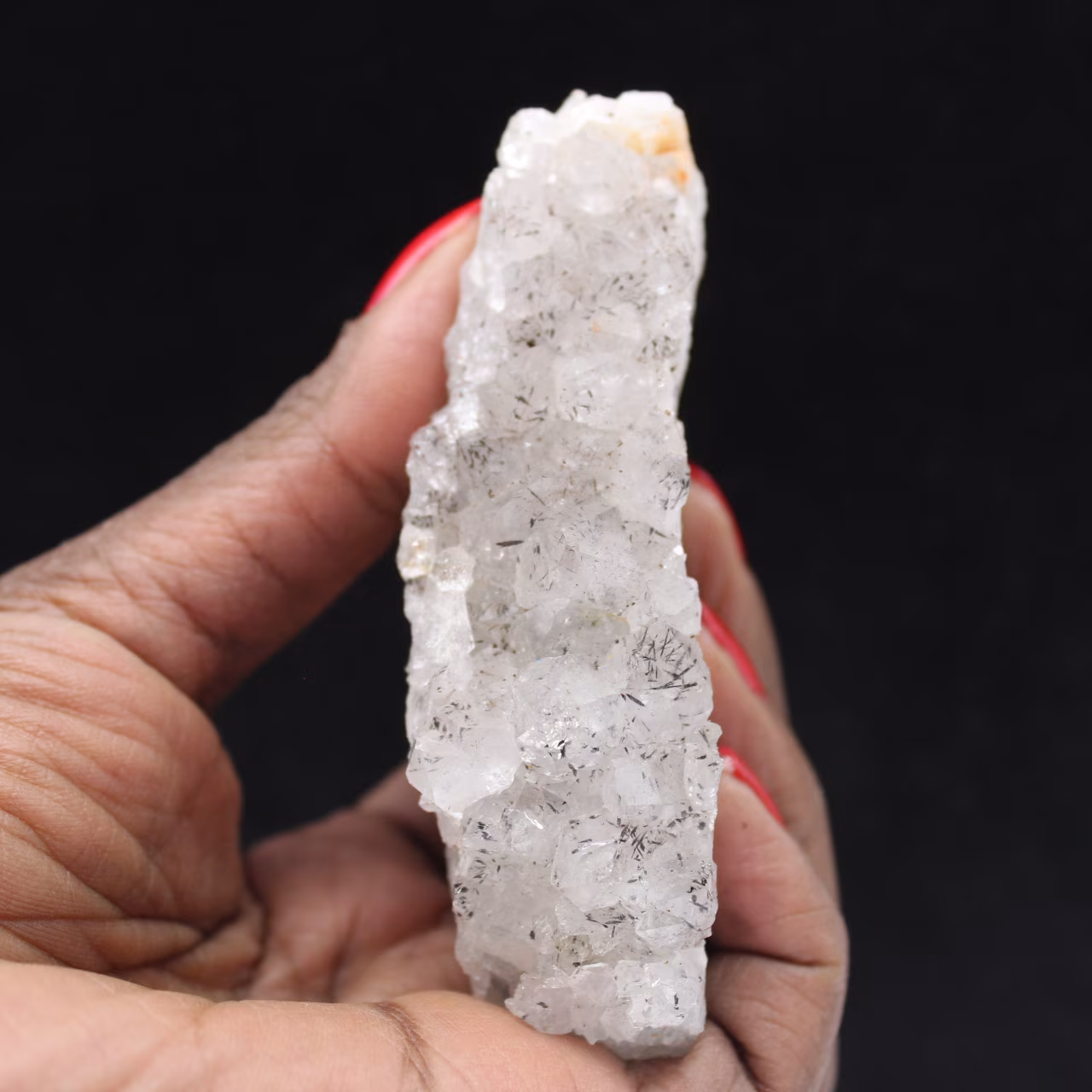 Quartz à Goethite, Druses brutes pour collection 145g
