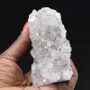 Spécimen brut Quartz inclusions Goethite, Esthétisme et Science - 0