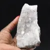 Spécimen Quartz et Goethite Maroc, Géode à filaments - 0