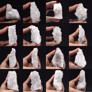 Quartz brut du Maroc, Cristaux à inclusions de Goethite