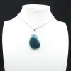Pendentif Apatite Bleue Verte - Origine Madagascar Authentique - 2