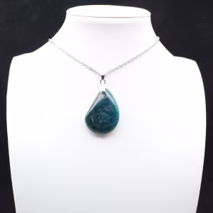 Pendentif Apatite de Madagascar - Cristallisation Naturelle
